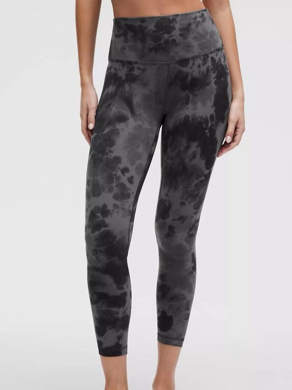 lululemon athletica Black & Gray Tie-Dye High-Rise Leggings